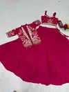 Pc 566 Chinon Embroidery Work Indo Western Collections